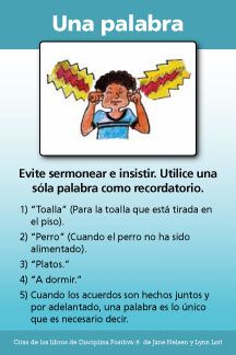 Tarjetas “Herramientas de Disciplina Positiva en la crianza”