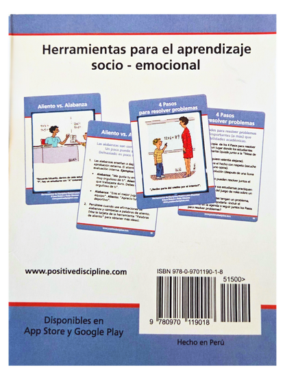 Tarjetas “Herramientas de Disciplina Positiva para maestros”