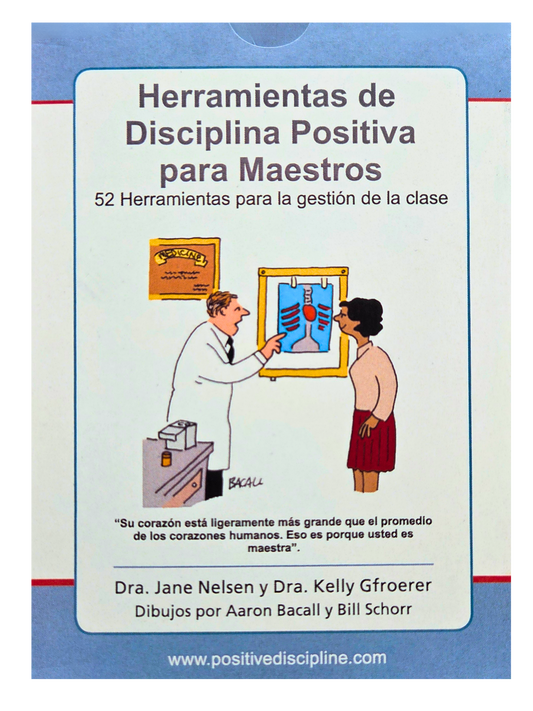 Tarjetas “Herramientas de Disciplina Positiva para maestros”
